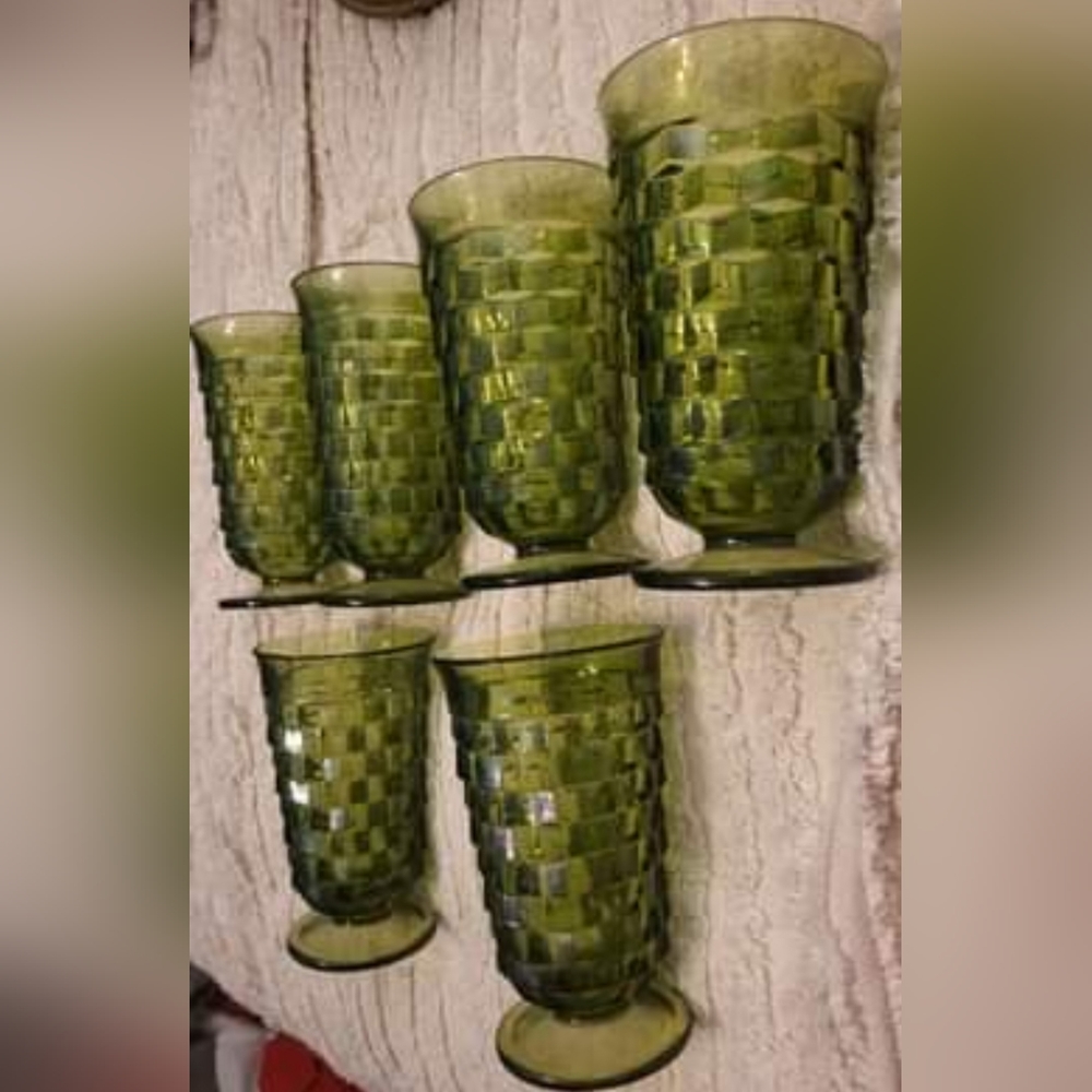 6 Vintage Glasses